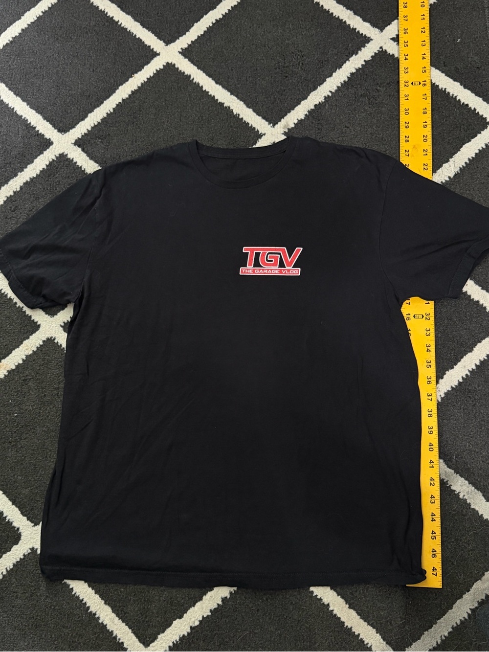 Black Crew Neck Graphic Tee